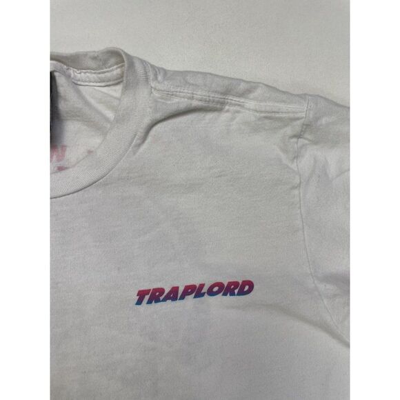 Traplord Worldwide Graphic T-shirt Women Small White Short Sleeve - Picture 4 of 6